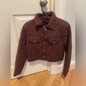 BlankNYC maroon jacket